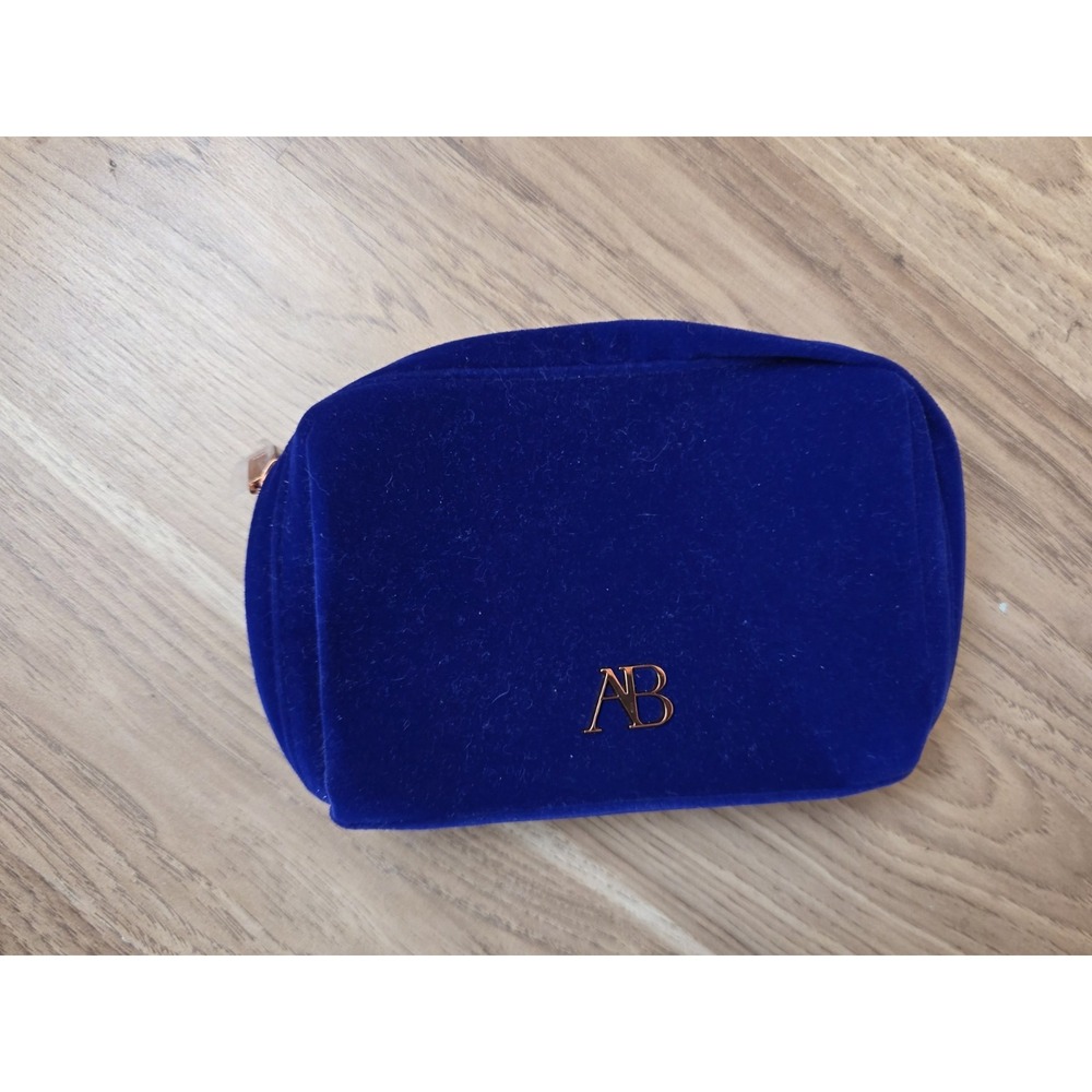 NEW Augustinus Bader Royal Blue Velvet Pouch